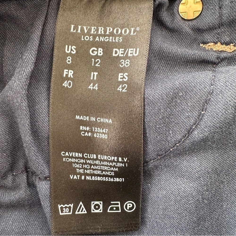 Liverpool “the ankle  skinny” jeans in stretch denim, medium rise - Picture 13 of 14